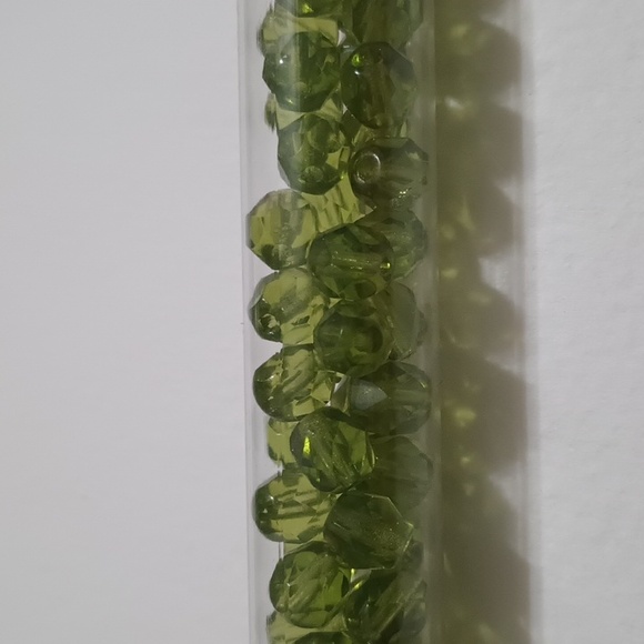 3/$15 Czech Glass Fire Polished Translucent Olivine 75 - 6mm Faceted Round Beads - Picture 2 of 4